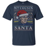 T-Shirts Navy / YXS My Cousin Santa Youth T-Shirt