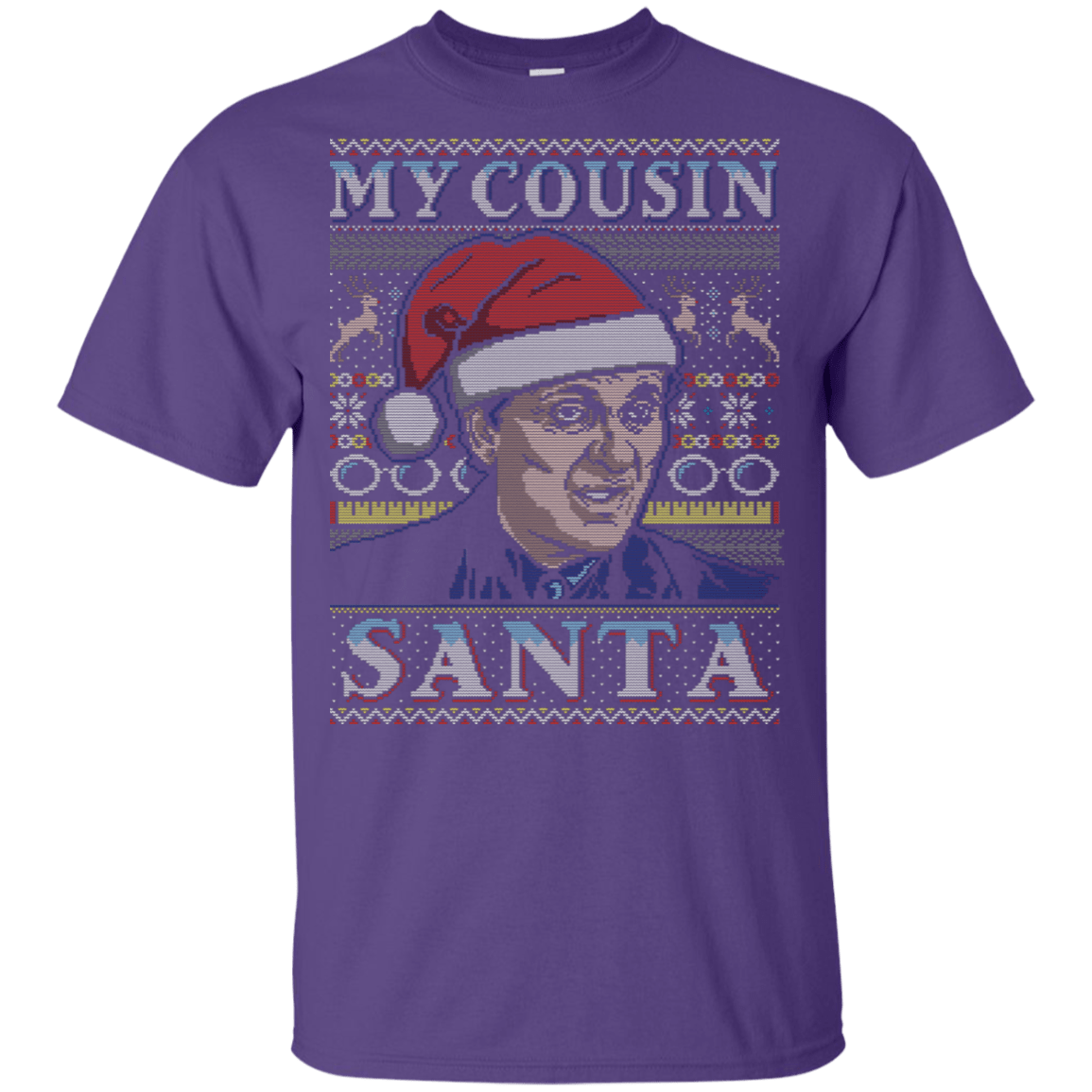 T-Shirts Purple / YXS My Cousin Santa Youth T-Shirt