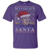 T-Shirts Purple / YXS My Cousin Santa Youth T-Shirt