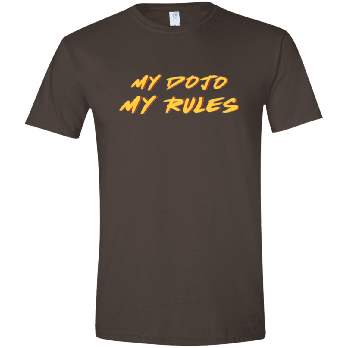T-Shirts Dark Chocolate / S MY DOJO Men's Semi-Fitted Softstyle