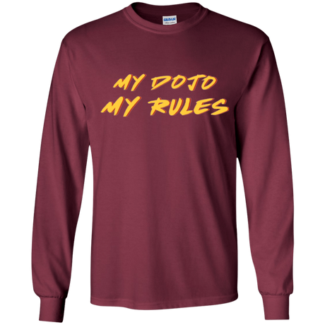 T-Shirts Maroon / YS MY DOJO Youth Long Sleeve T-Shirt