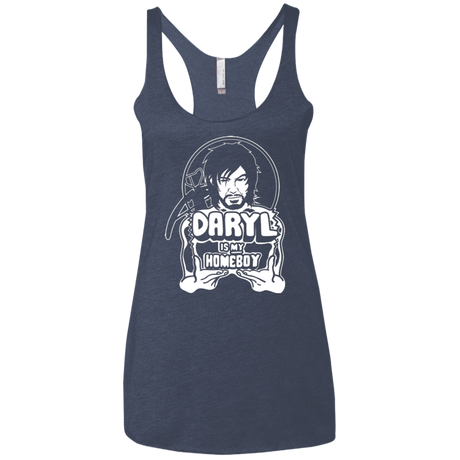 T-Shirts Vintage Navy / X-Small My Favorite Redneck Women's Triblend Racerback Tank