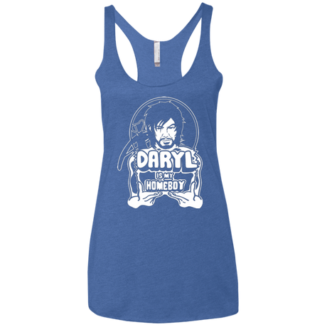 T-Shirts Vintage Royal / X-Small My Favorite Redneck Women's Triblend Racerback Tank