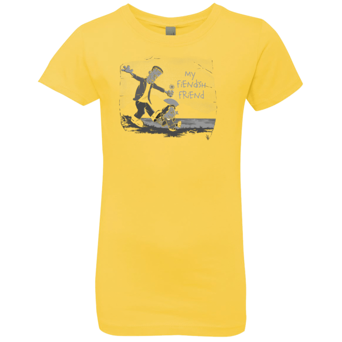 T-Shirts Vibrant Yellow / YXS My Fiendish Friend Girls Premium T-Shirt