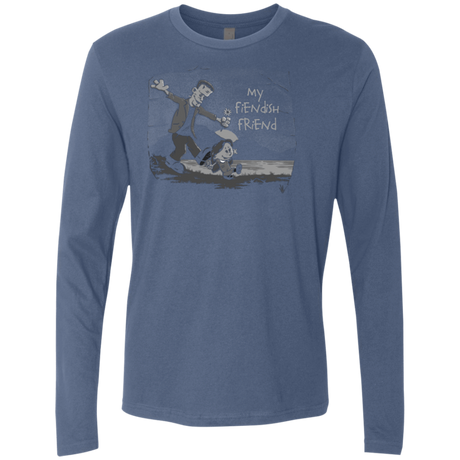 T-Shirts Indigo / Small My Fiendish Friend Men's Premium Long Sleeve