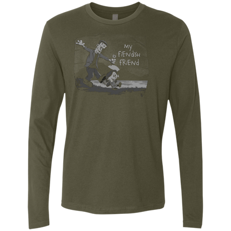 T-Shirts Military Green / Small My Fiendish Friend Men's Premium Long Sleeve
