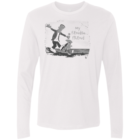 T-Shirts White / Small My Fiendish Friend Men's Premium Long Sleeve
