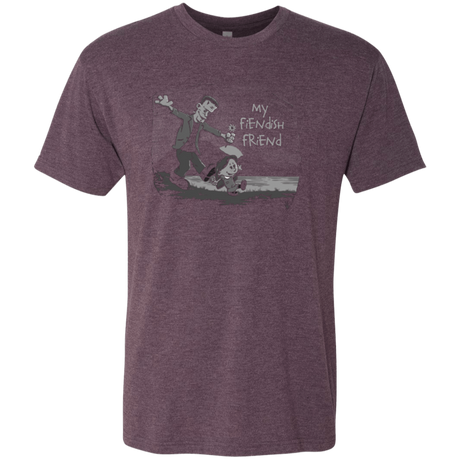 T-Shirts Vintage Purple / Small My Fiendish Friend Men's Triblend T-Shirt