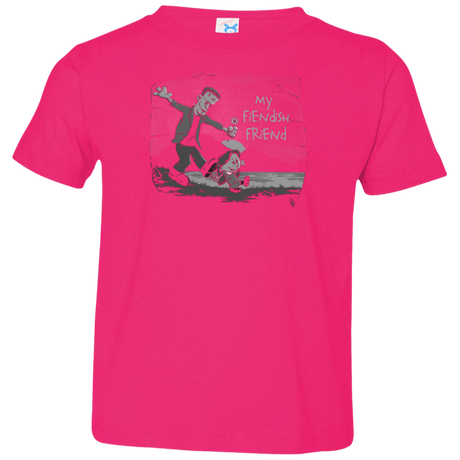 T-Shirts Hot Pink / 2T My Fiendish Friend Toddler Premium T-Shirt