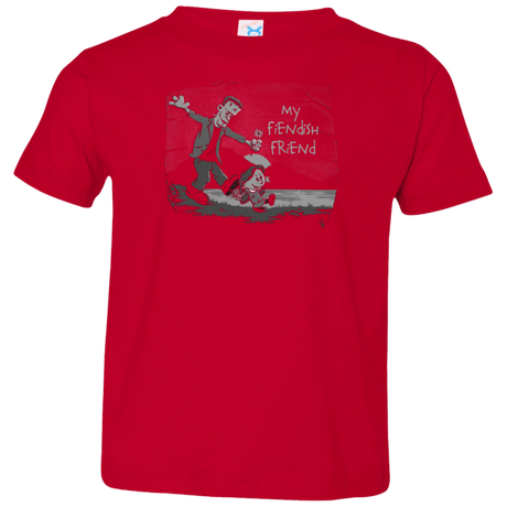T-Shirts Red / 2T My Fiendish Friend Toddler Premium T-Shirt