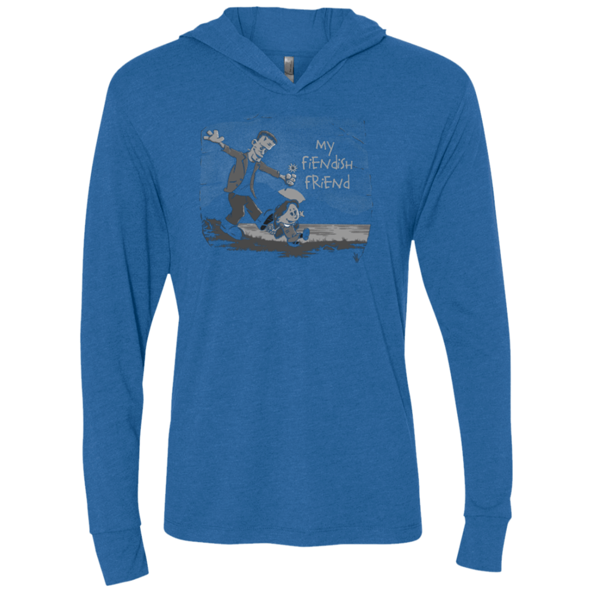 T-Shirts Vintage Royal / X-Small My Fiendish Friend Triblend Long Sleeve Hoodie Tee