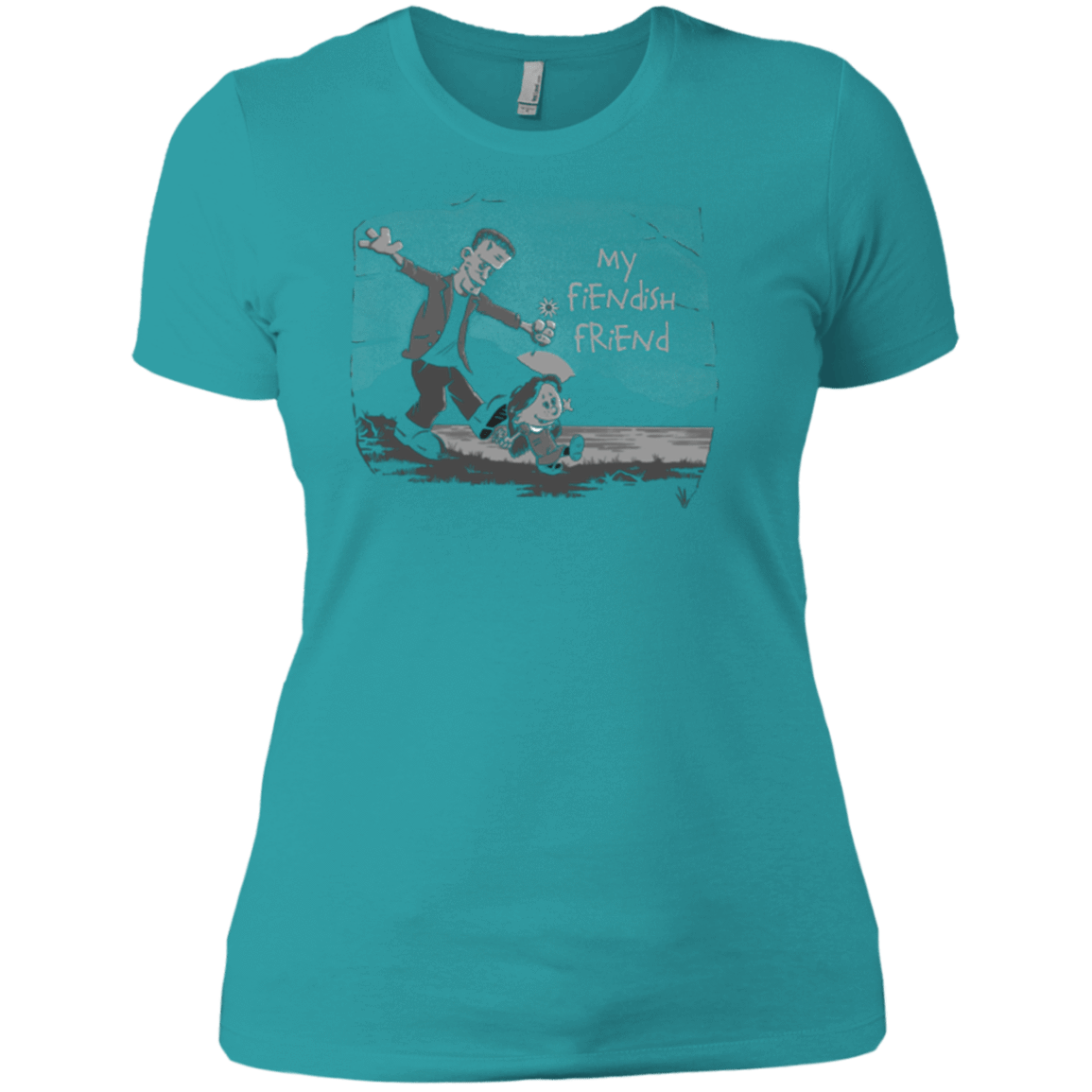 T-Shirts Tahiti Blue / X-Small My Fiendish Friend Women's Premium T-Shirt