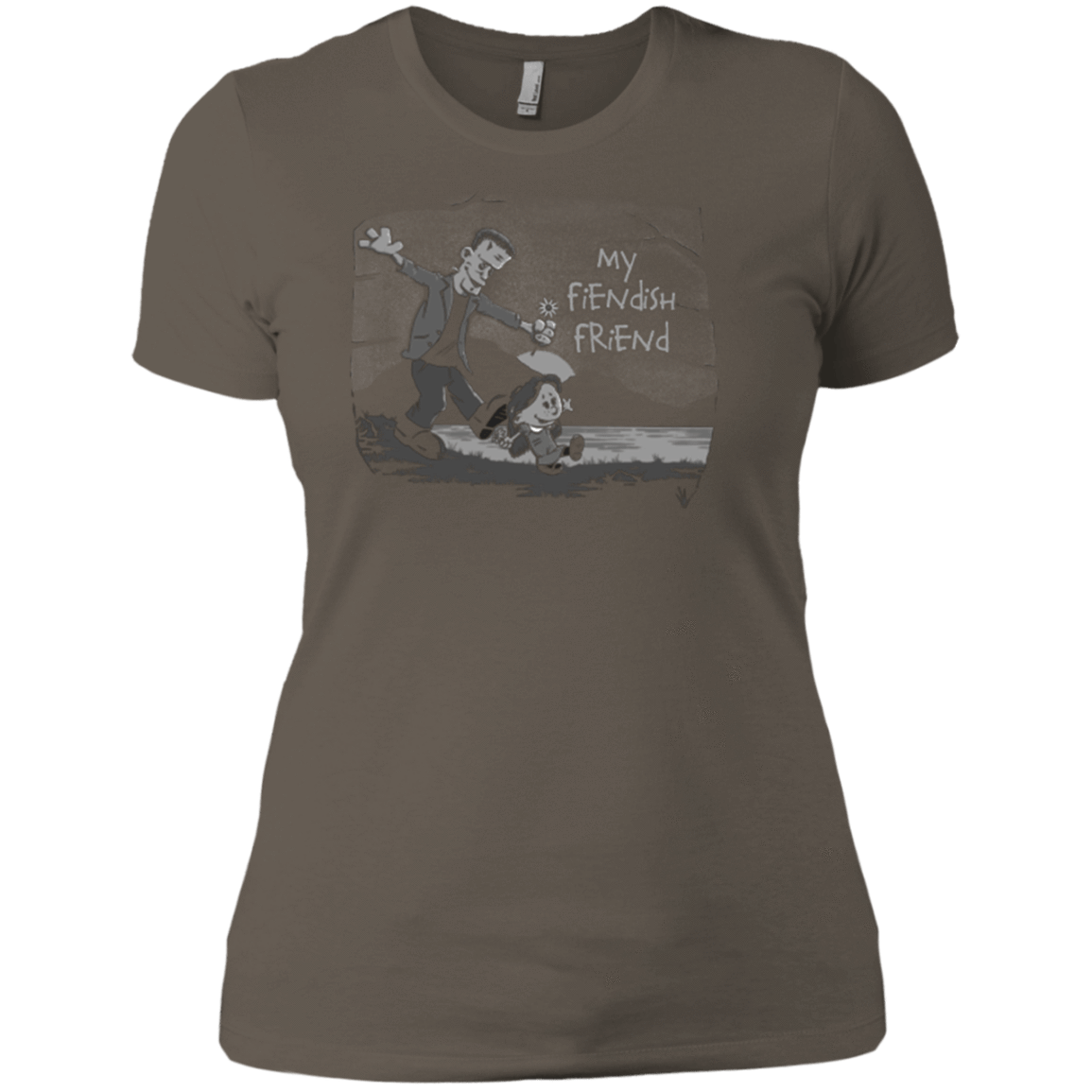 T-Shirts Warm Grey / X-Small My Fiendish Friend Women's Premium T-Shirt