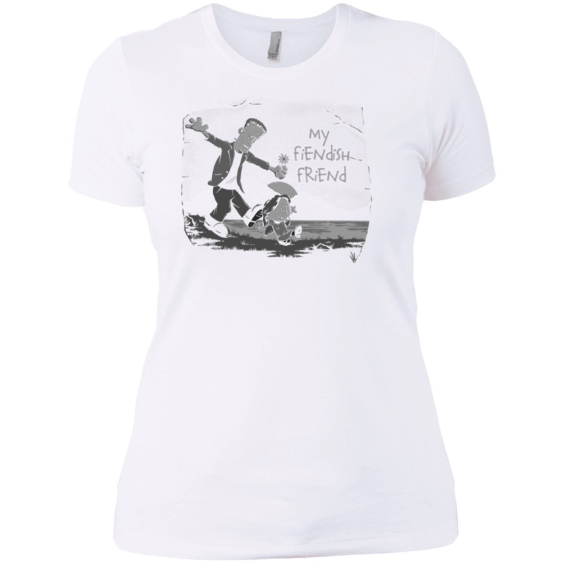 T-Shirts White / X-Small My Fiendish Friend Women's Premium T-Shirt