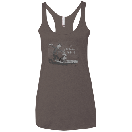 T-Shirts Macchiato / X-Small My Fiendish Friend Women's Triblend Racerback Tank