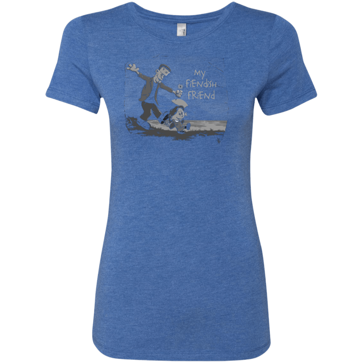 T-Shirts Vintage Royal / Small My Fiendish Friend Women's Triblend T-Shirt