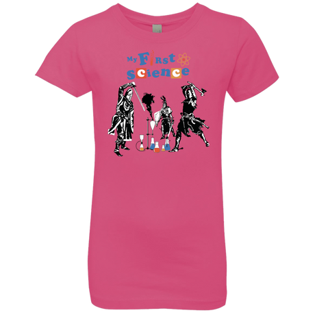T-Shirts Hot Pink / YXS My First Science Girls Premium T-Shirt