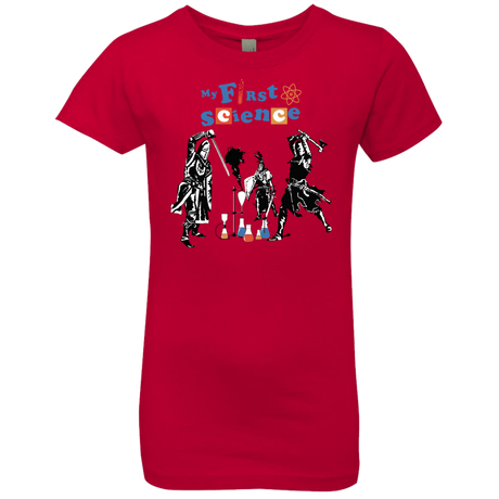 T-Shirts Red / YXS My First Science Girls Premium T-Shirt
