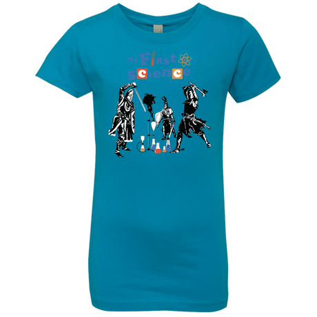T-Shirts Turquoise / YXS My First Science Girls Premium T-Shirt