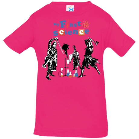 T-Shirts Hot Pink / 6 Months My First Science Infant Premium T-Shirt