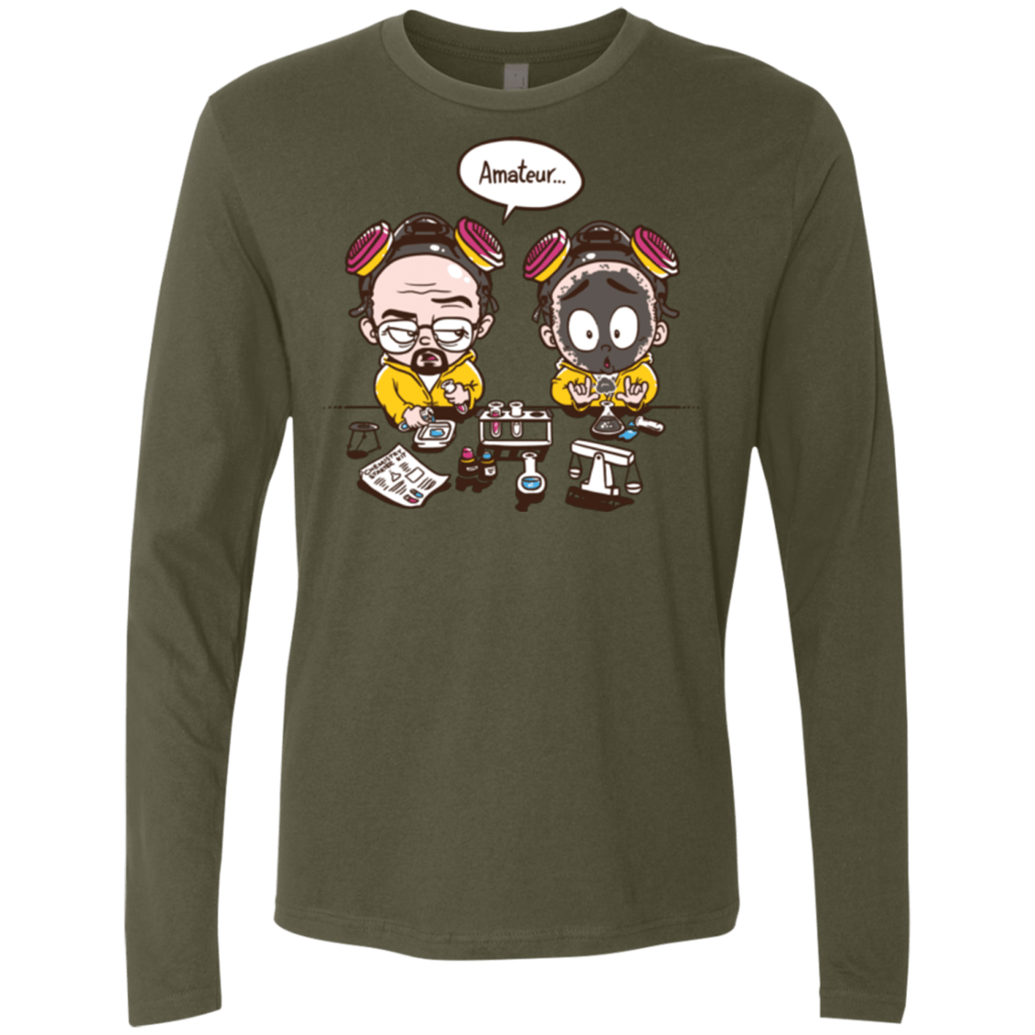 T-Shirts Military Green / Small My First Science kit Men's Premium Long Sleeve