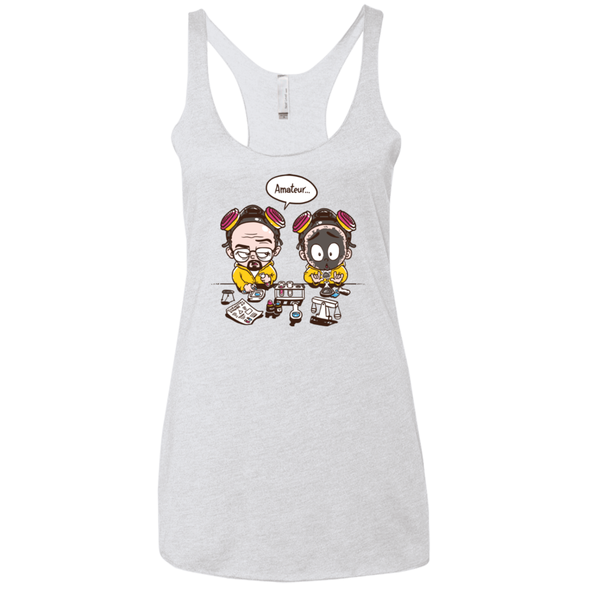 T-Shirts Heather White / X-Small My First Science kit Women's Triblend Racerback Tank