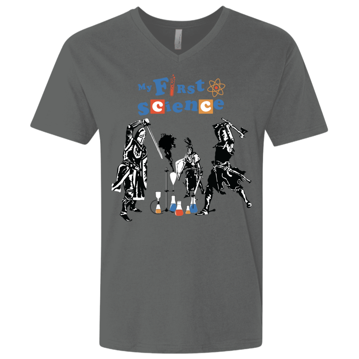 T-Shirts Heavy Metal / X-Small My First Science Men's Premium V-Neck
