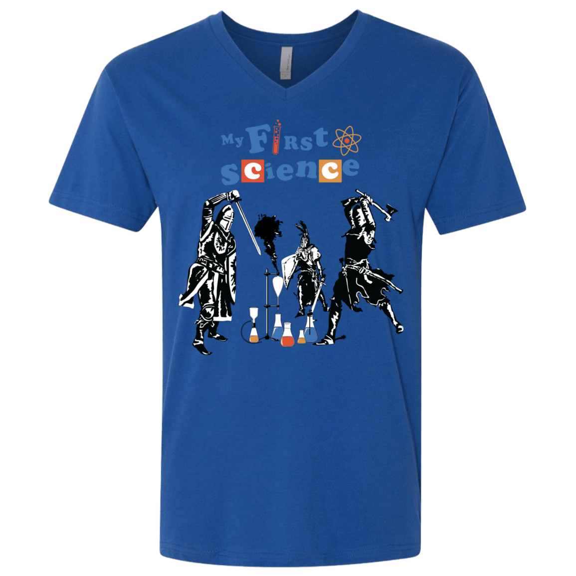 T-Shirts Royal / X-Small My First Science Men's Premium V-Neck