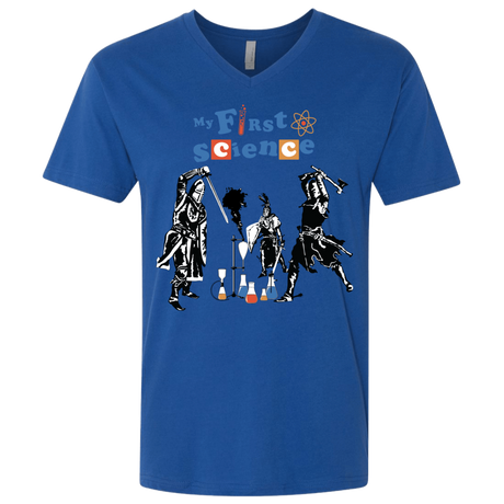 T-Shirts Royal / X-Small My First Science Men's Premium V-Neck