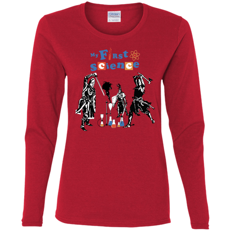 T-Shirts Red / S My First Science Women's Long Sleeve T-Shirt