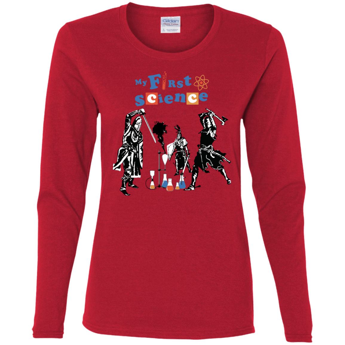 T-Shirts Red / S My First Science Women's Long Sleeve T-Shirt