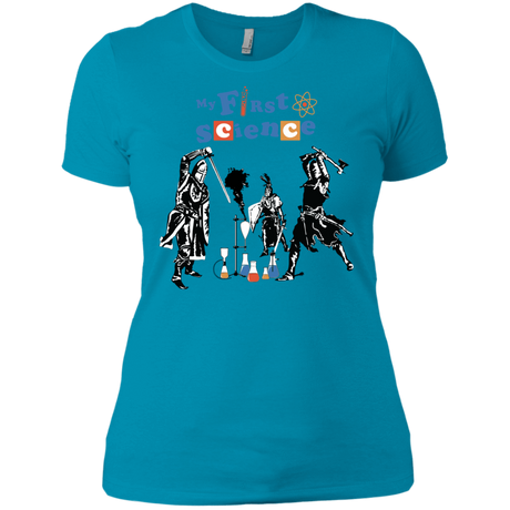 T-Shirts Turquoise / X-Small My First Science Women's Premium T-Shirt