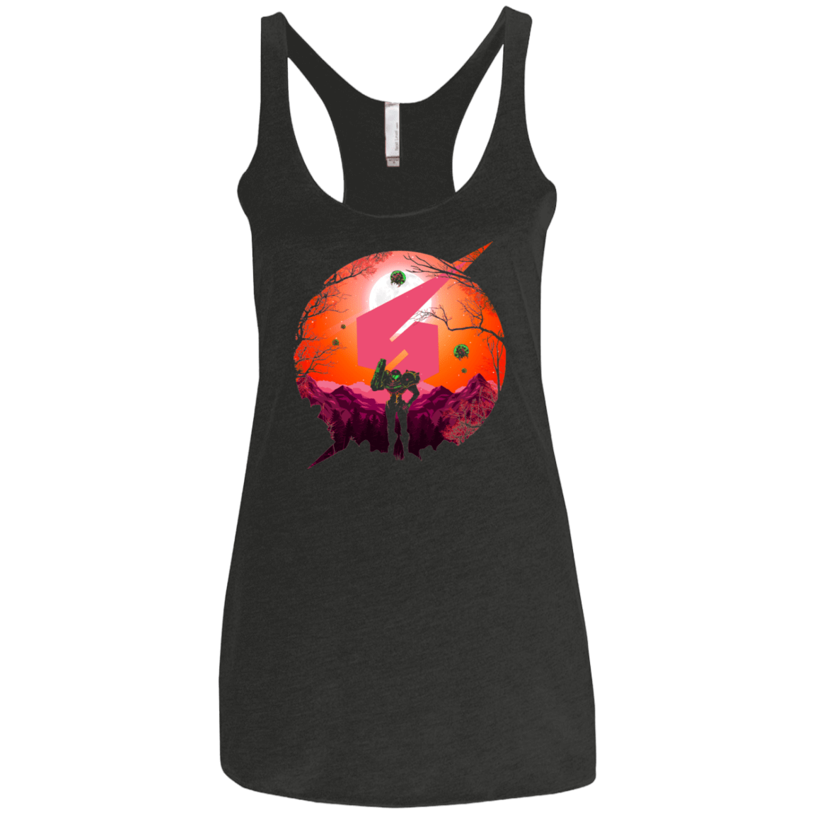 T-Shirts Vintage Black / X-Small My Galaxy Women's Triblend Racerback Tank