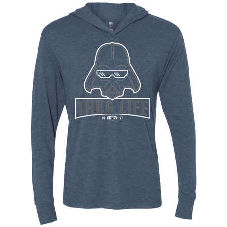 T-Shirts Indigo / X-Small My Life (1) Triblend Long Sleeve Hoodie Tee