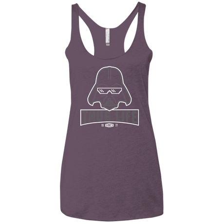 T-Shirts Vintage Purple / X-Small My Life Women's Triblend Racerback Tank