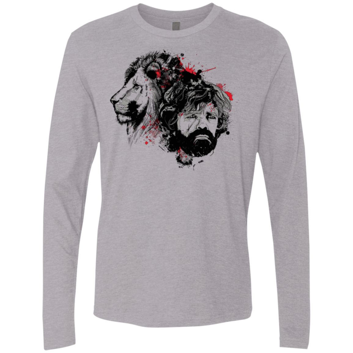T-Shirts Heather Grey / Small MY LION Men's Premium Long Sleeve