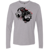 T-Shirts Heather Grey / Small MY LION Men's Premium Long Sleeve