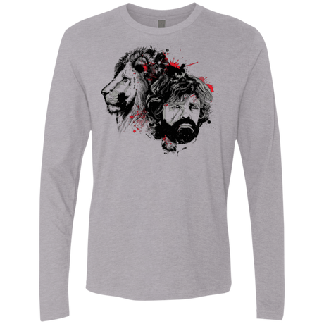 T-Shirts Heather Grey / Small MY LION Men's Premium Long Sleeve