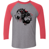 T-Shirts Premium Heather/ Vintage Red / X-Small MY LION Men's Triblend 3/4 Sleeve