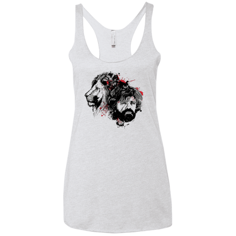 T-Shirts Heather White / X-Small MY LION Women's Triblend Racerback Tank