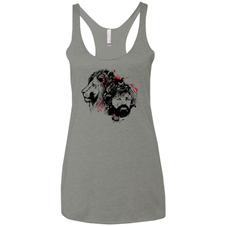 T-Shirts Venetian Grey / X-Small MY LION Women's Triblend Racerback Tank