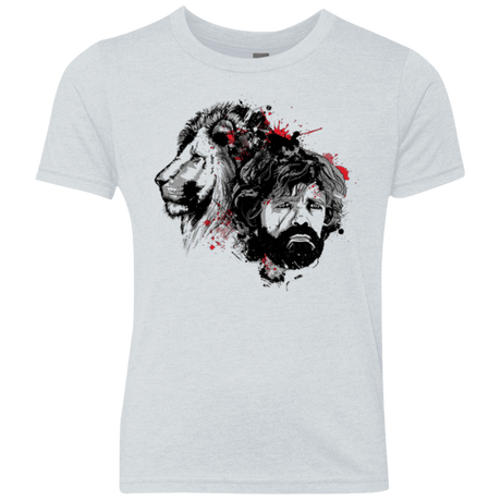 T-Shirts Heather White / YXS MY LION Youth Triblend T-Shirt