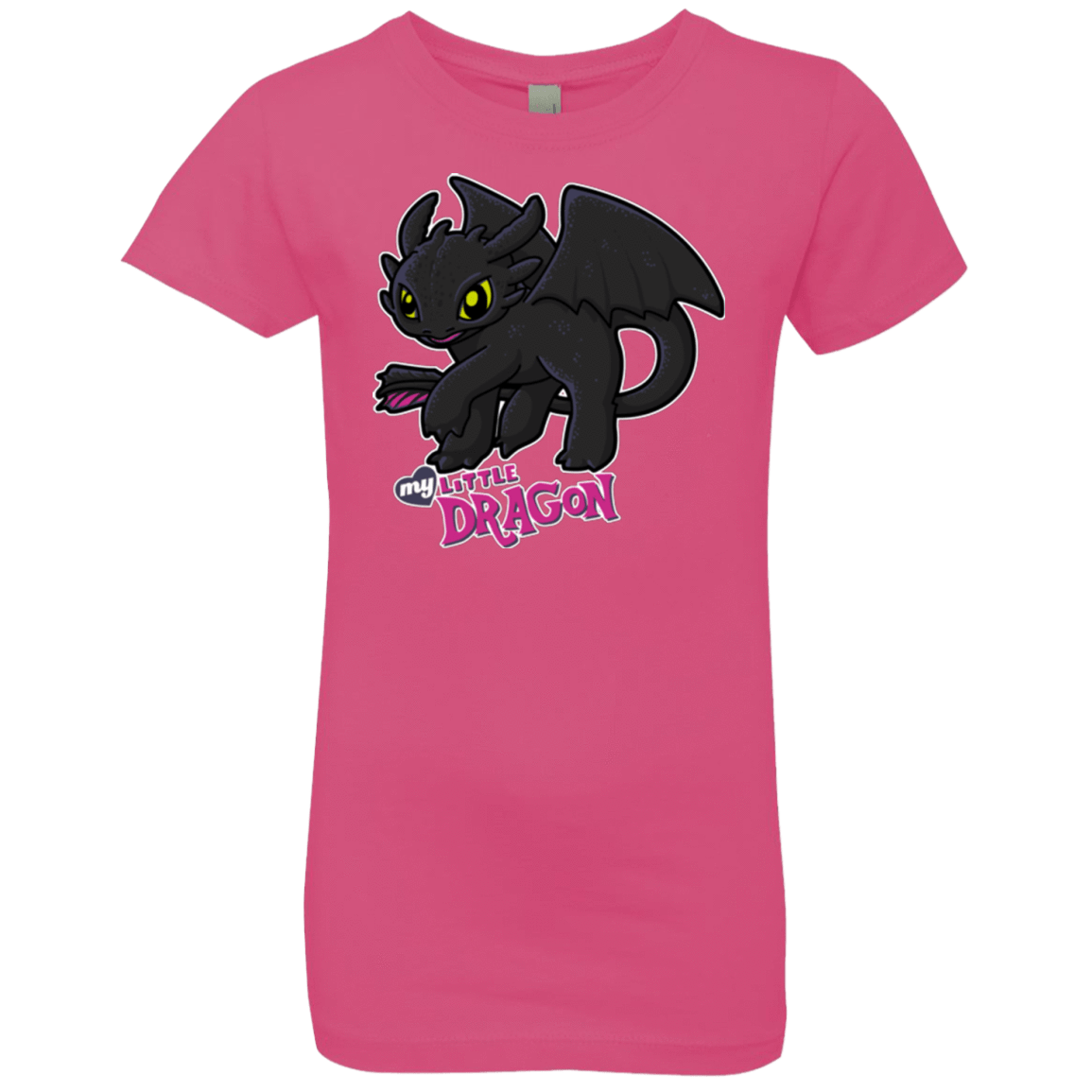 T-Shirts Hot Pink / YXS MY LITTLE DRAGON Girls Premium T-Shirt