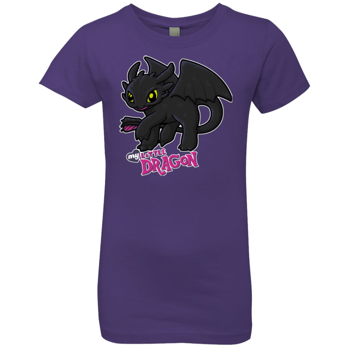 T-Shirts Purple Rush / YXS MY LITTLE DRAGON Girls Premium T-Shirt