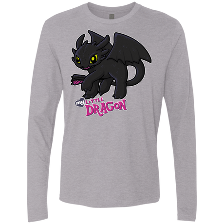 T-Shirts Heather Grey / Small MY LITTLE DRAGON Men's Premium Long Sleeve
