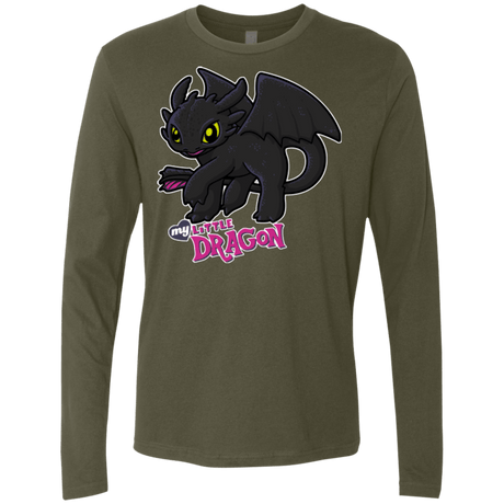 T-Shirts Military Green / Small MY LITTLE DRAGON Men's Premium Long Sleeve