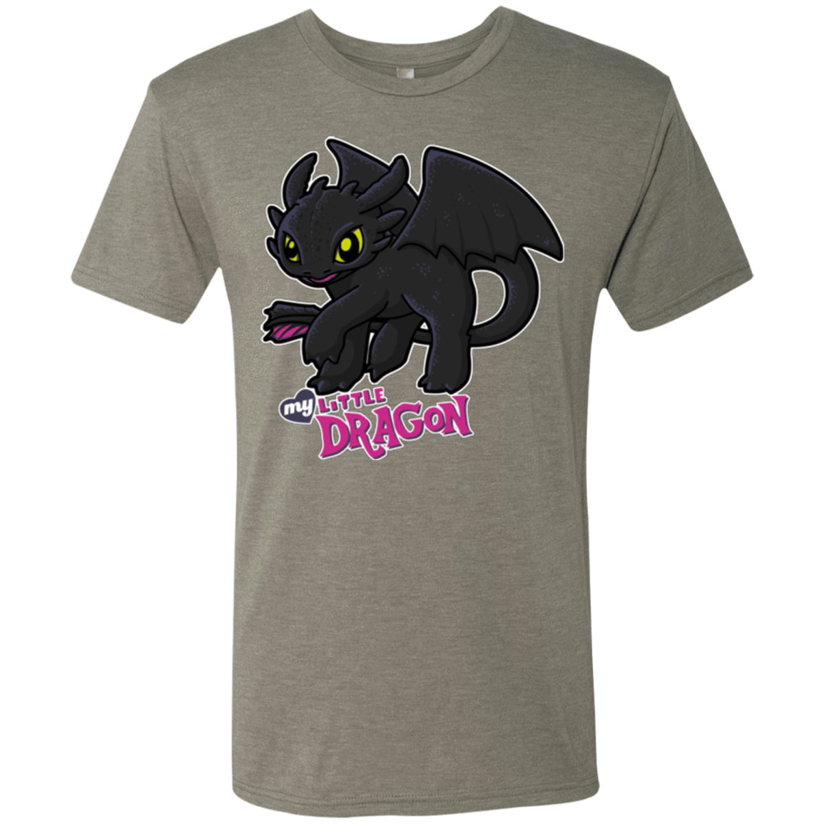 T-Shirts Venetian Grey / Small MY LITTLE DRAGON Men's Triblend T-Shirt