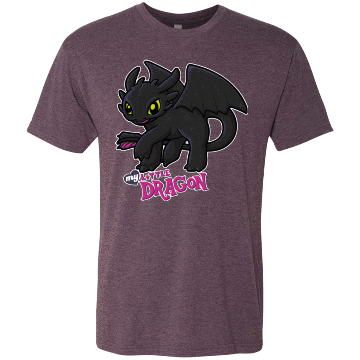 T-Shirts Vintage Purple / Small MY LITTLE DRAGON Men's Triblend T-Shirt