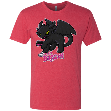 T-Shirts Vintage Red / Small MY LITTLE DRAGON Men's Triblend T-Shirt