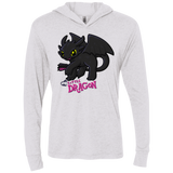 T-Shirts Heather White / X-Small MY LITTLE DRAGON Triblend Long Sleeve Hoodie Tee